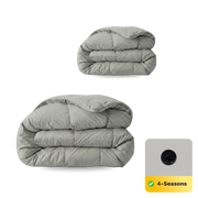 Zelesta Pure Uni Cotton 4-Season Duvet - Morning Grey