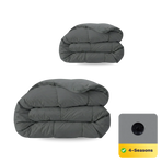 Zelesta Comfort Uni 4-Season Duvet - Stone Grey