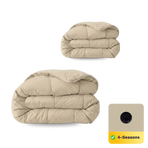 Zelesta Comfort Uni 4-Season Duvet - Warm Sand