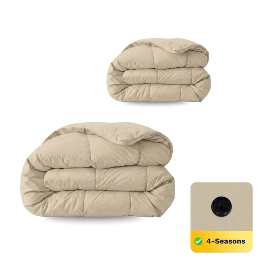 Zelesta Comfort Uni 4-Season Duvet - Warm Sand