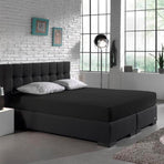 Zelesta Double Jersey Fitted Sheet Black image