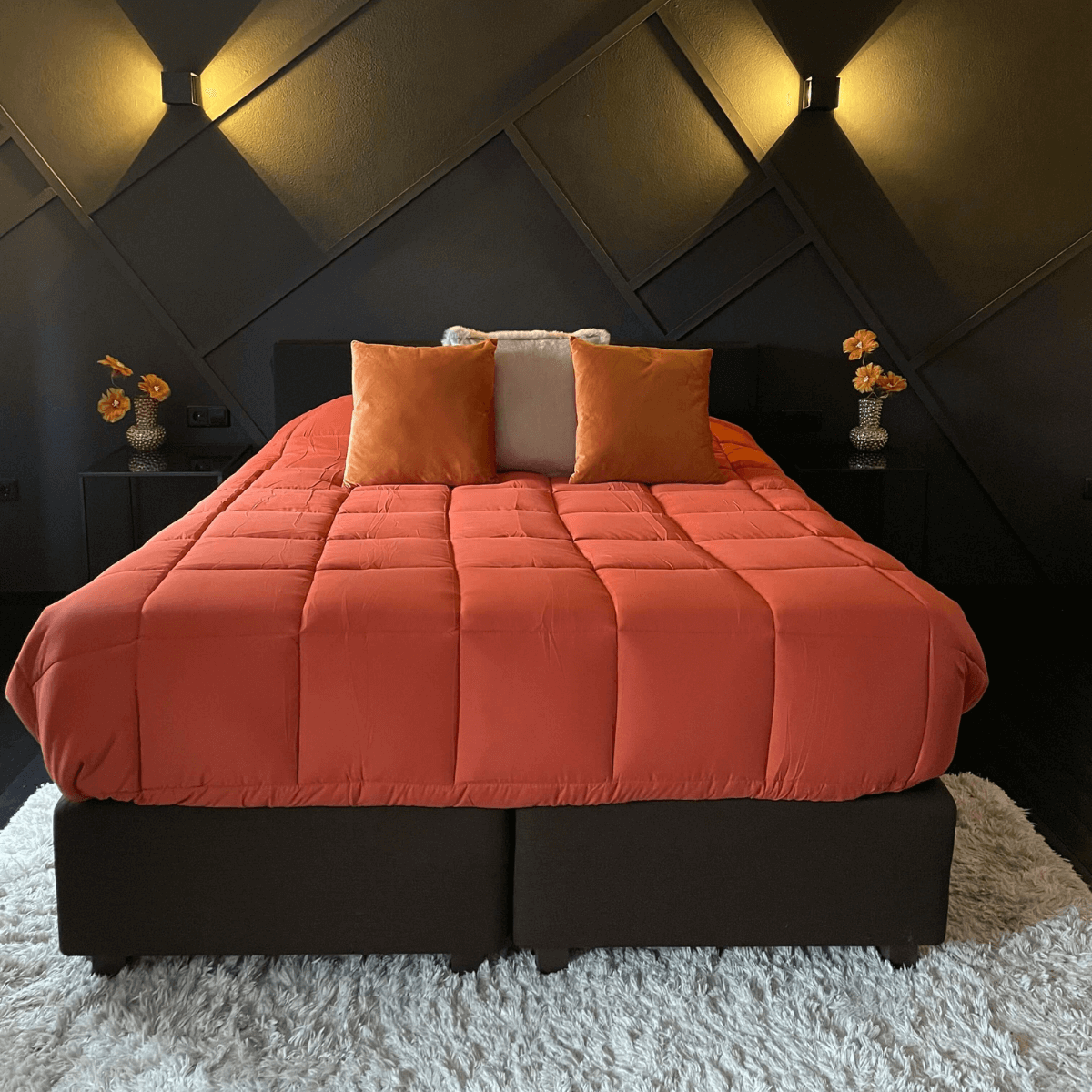 Zelesta Everyday Duo Duvet - Light Grey & Ginger