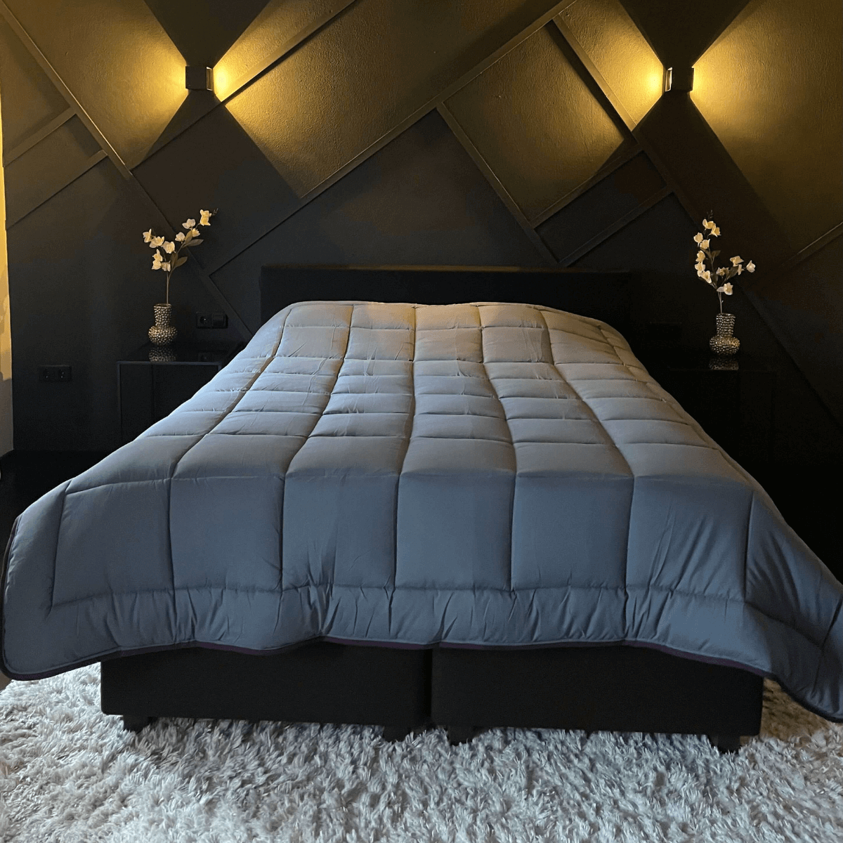 Zelesta Everyday Duo Duvet - Purple & Anthracite