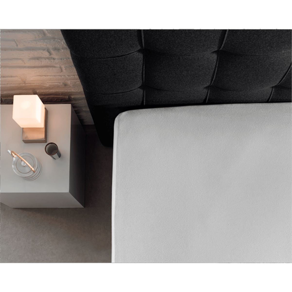 Zelesta Single Jersey Fitted Sheet White image