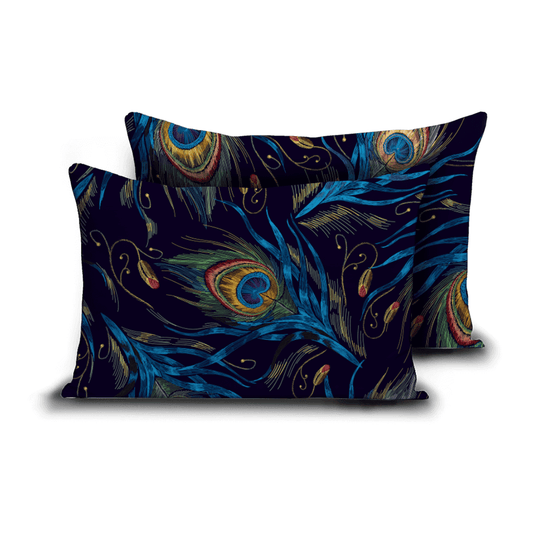 Zelesta Comfort Design Pillowcase Set Of 2 - Peacock Feathers