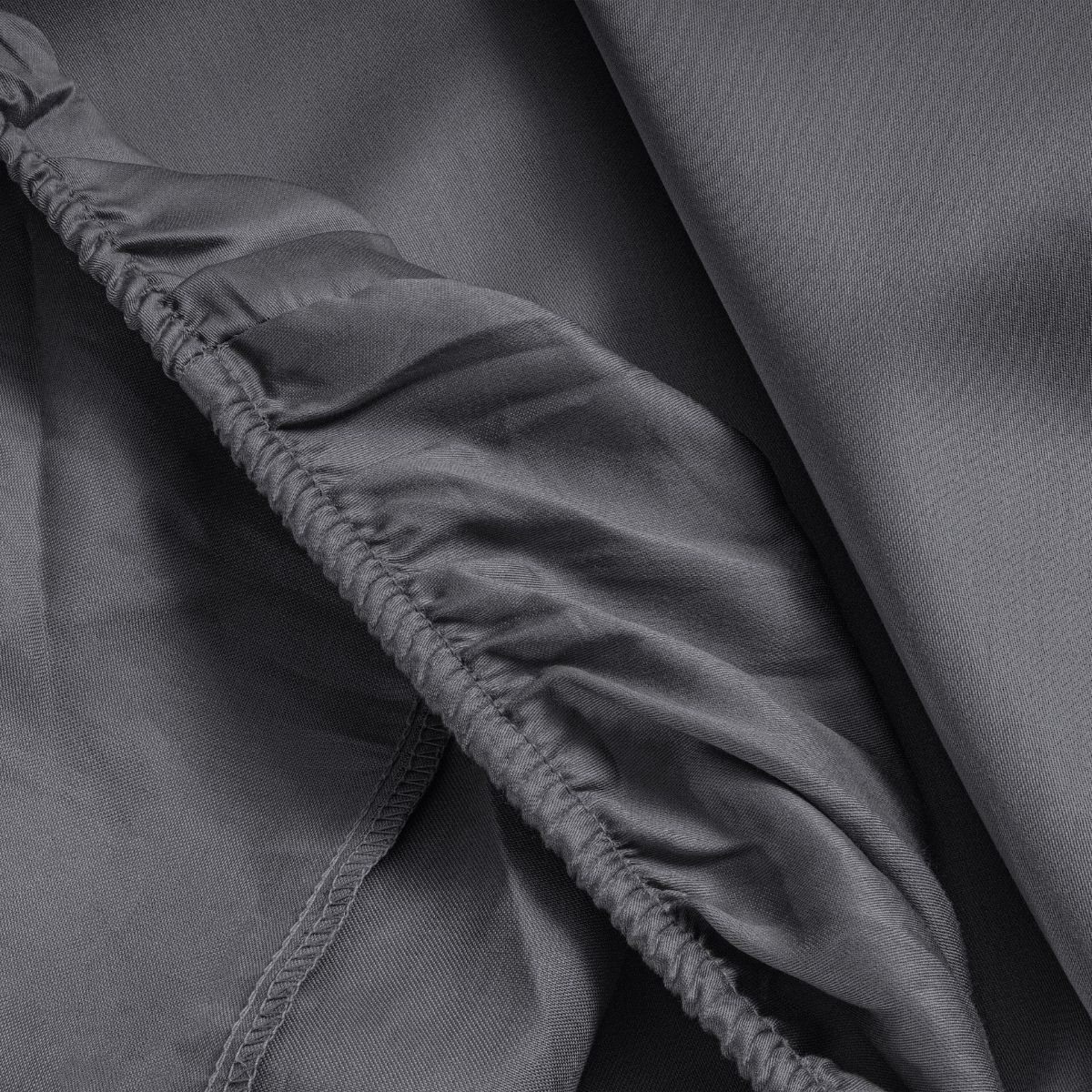 Zelesta Primaviera Satin Deluxe Fitted Sheet Anthracite image