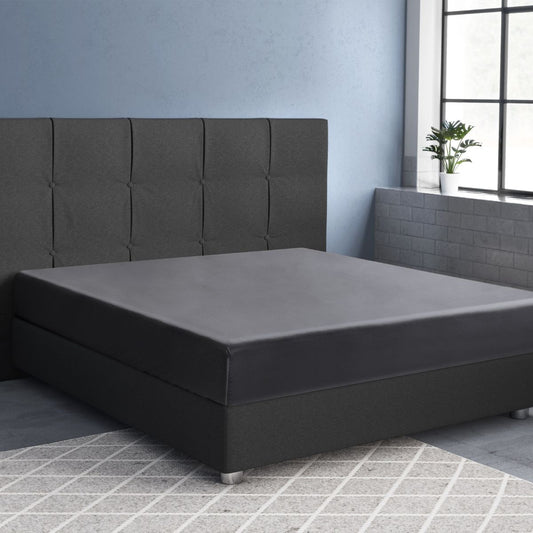 Zelesta Primaviera Satin Deluxe Fitted Sheet Anthracite image