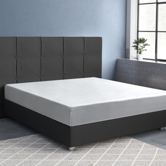 Zelesta Primaviera Satin Deluxe Fitted Sheet White image