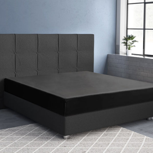 Zelesta Primaviera Satin Deluxe Fitted Sheet Black image