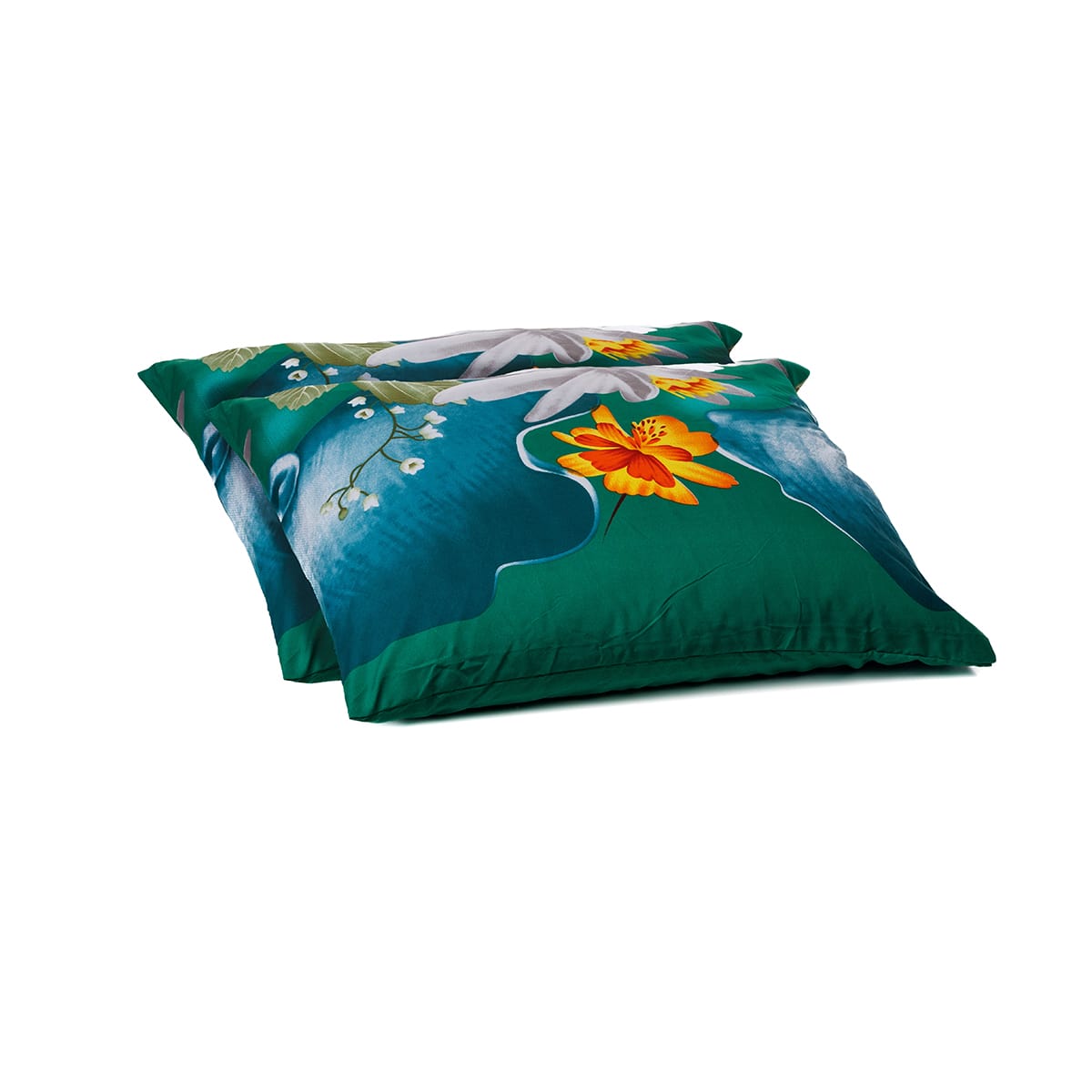 Packshot van Wonderbed Kussensloop Set van 2 - Spring Flowers 60x70cm