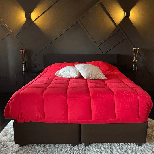 Zelesta Everyday Duo Duvet - Anthracite & Red