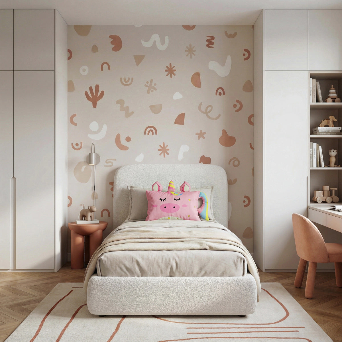 Hoofdkussen Kids Luna Eenhoorn - Roze