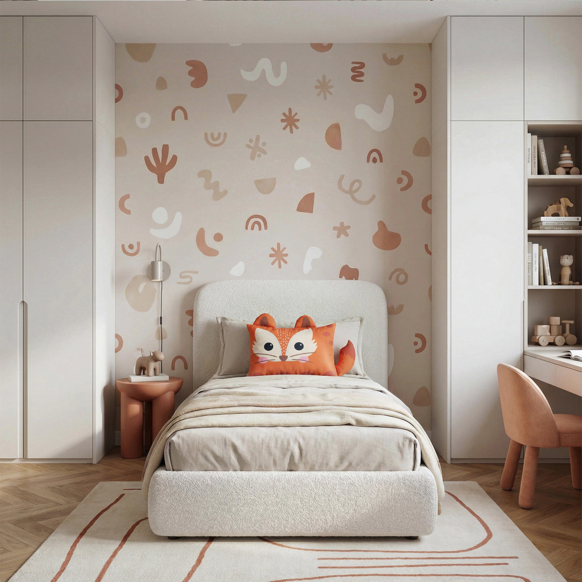 Hoofdkussen Kids Vinnie Vos - Oranje/Beige