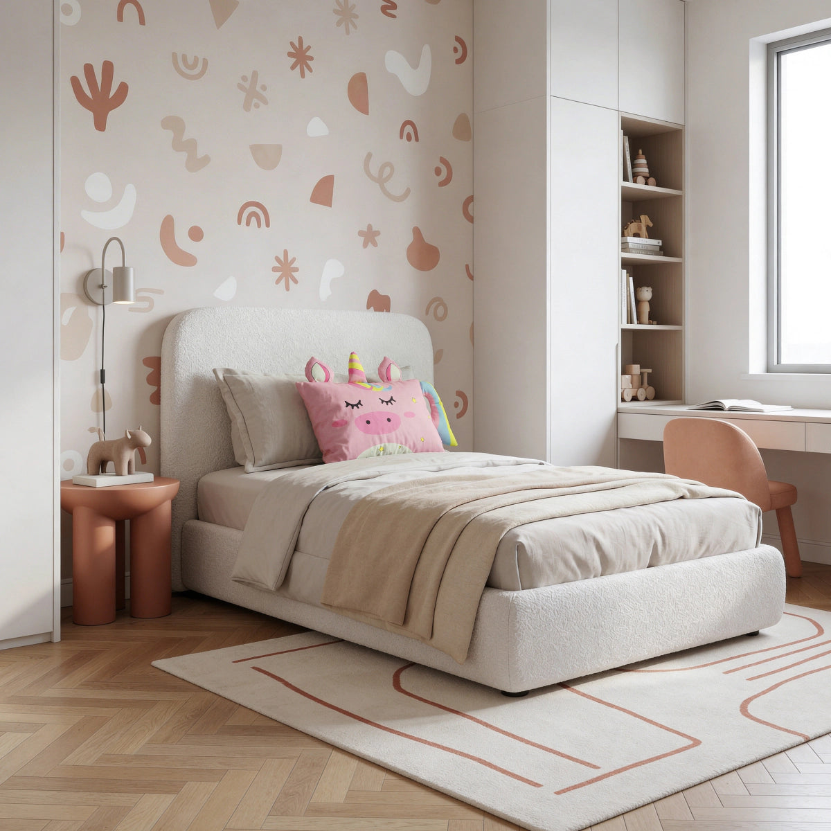 Hoofdkussen Kids Luna Eenhoorn - Roze