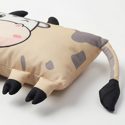 Hoofdkussen Kids Koosje Koe - Grijs/Beige