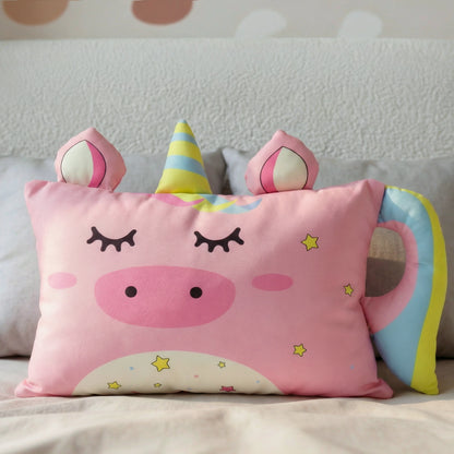 Hoofdkussen Kids Luna Eenhoorn - Roze