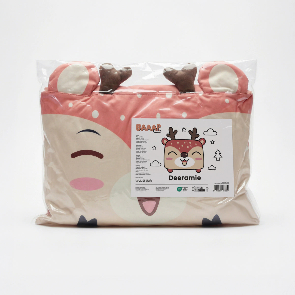 Hoofdkussen Kids Holley Hertje - Bruin/Beige