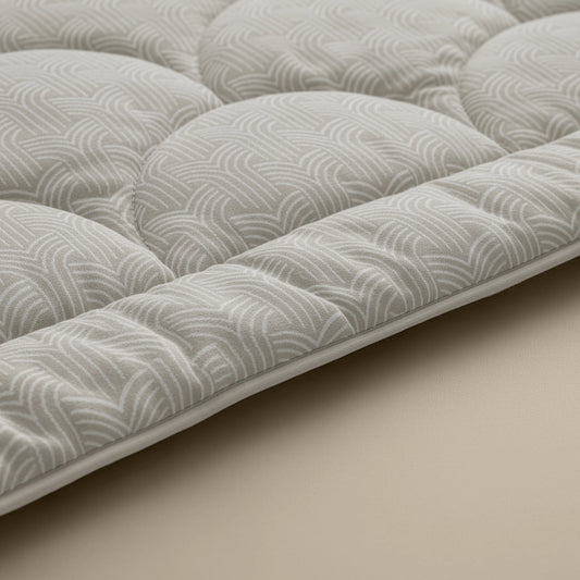 Zelesta Flanel Art - Taupe & Grijs
