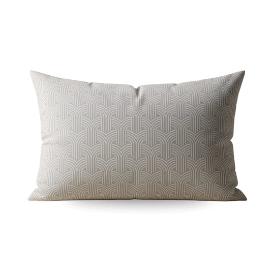 Zelesta Flanel Art Kussenslopen set van 2 - Taupe & Grijs