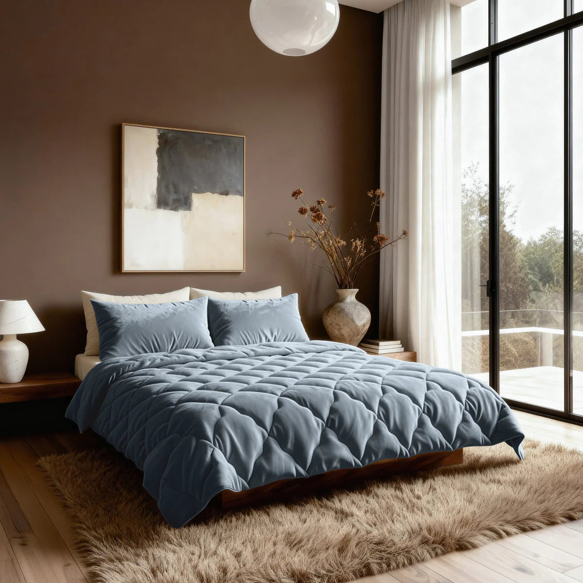 Zelesta Special Flanellen Uni Kussenslopen Set Van 2 - Blauw