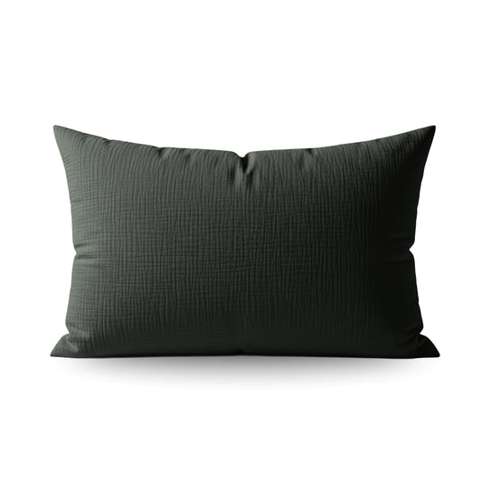Japandibed Katoen Mousseline  Kussensloop Set van 2 - Green