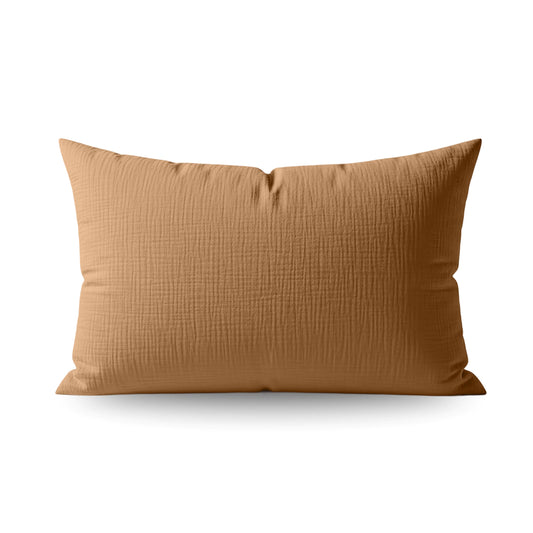 Japandibed Katoen Mousseline Kussensloop Set van 2 - Terra