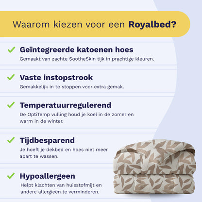 Zelesta Royalbed Katoen - Beige Autumn-Zelesta.nl