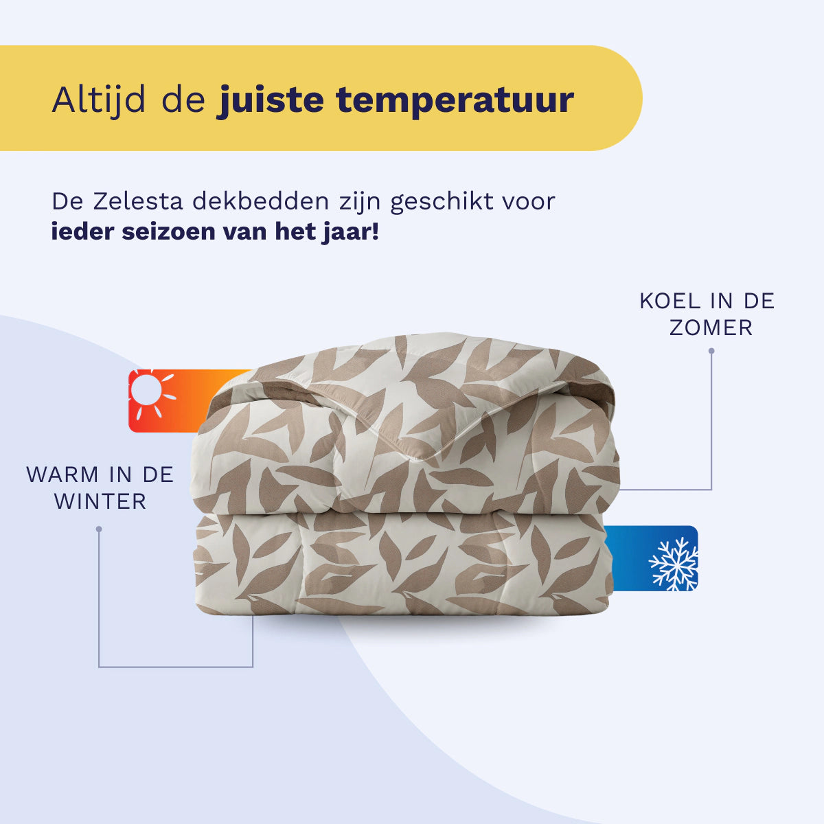 Zelesta Royalbed Katoen - Beige Autumn-Zelesta.nl