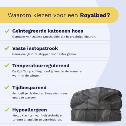 Zelesta Royalbed Katoen - Black Swan-Zelesta.nl