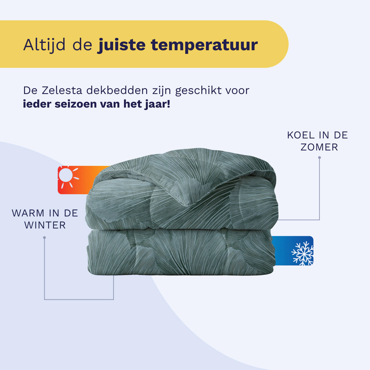 Zelesta Royalbed Katoen - Botanical Green-Zelesta.nl