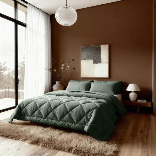 Zelesta Comfort Uni Diamond Duvet - Green
