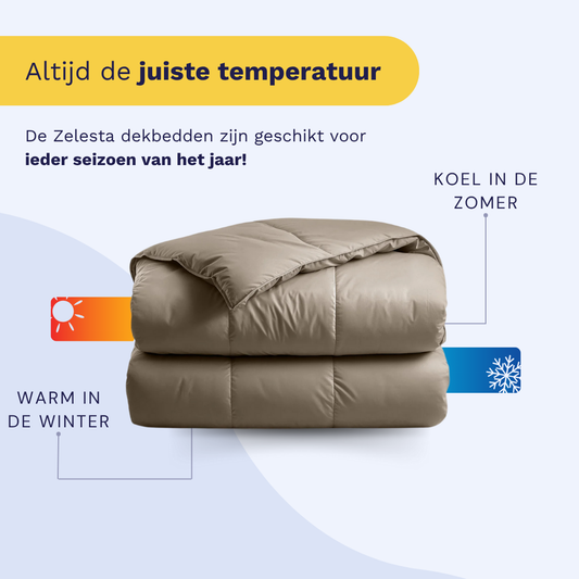 Zelesta Satinbed Katoen - Beautiful Brown
