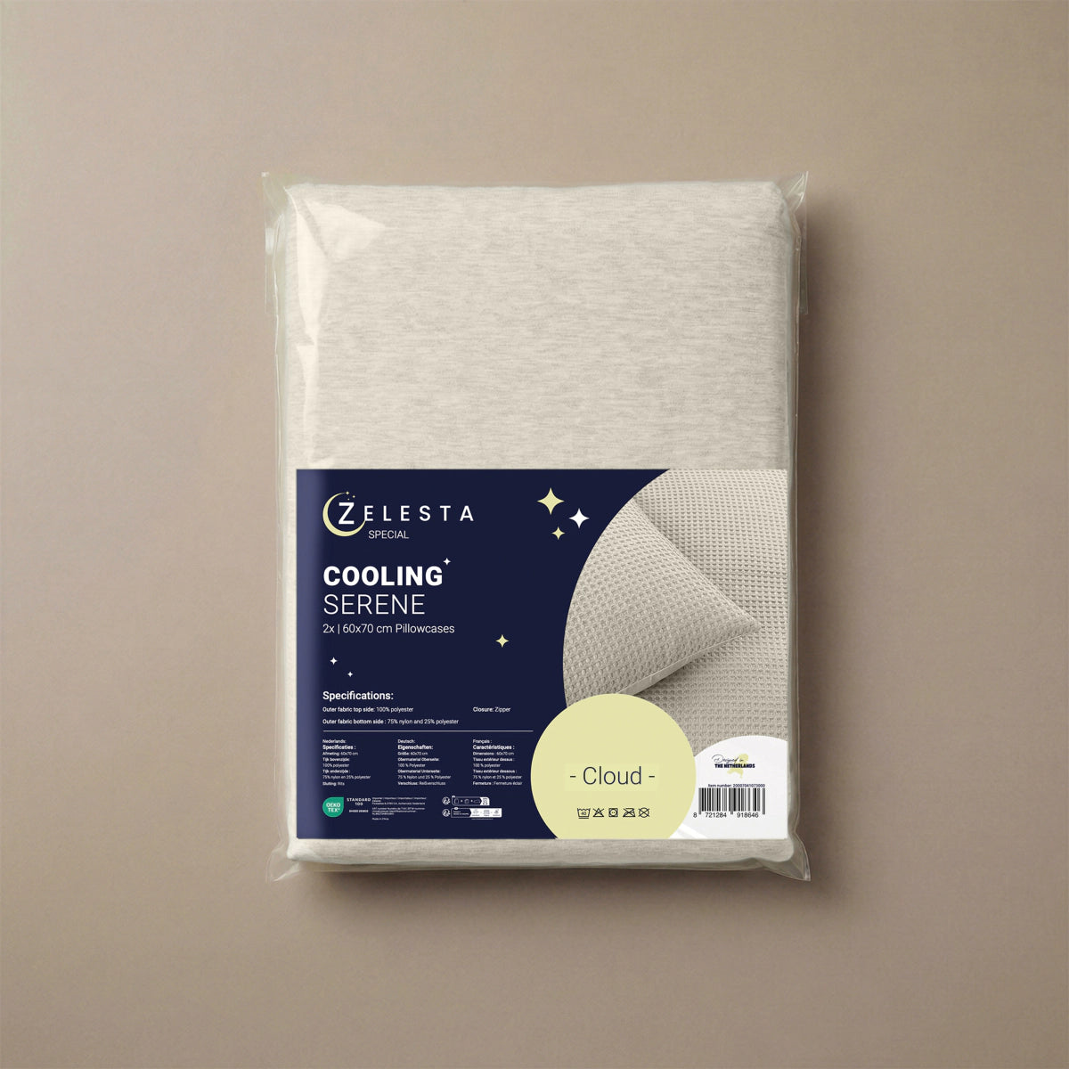 Zelesta Special Cooling Serene Kussensloop set van 2 - Zand