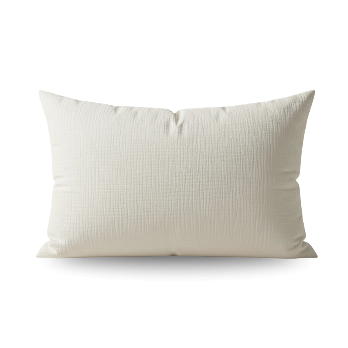 Teddy Katoen Mousseline Kussensloop Set van 2 - Beige