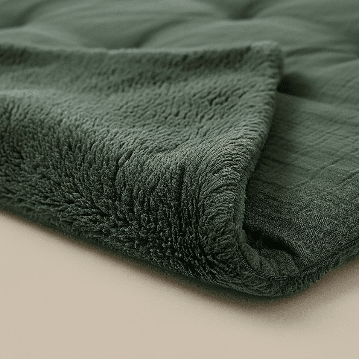 Zelesta Special Teddy Cotton Muslin Duvet - Green