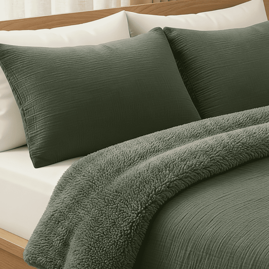 Zelesta Teddy Katoen Mousseline - Green