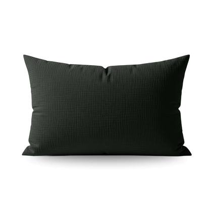 Teddy Katoen Mousseline Kussensloop Set van 2 - Green