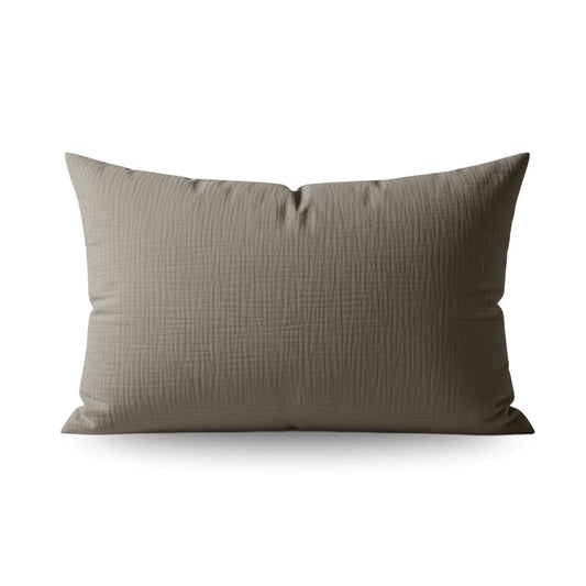Zelesta Special Teddy Cotton Muslin Pillowcase Set Of 2 - Taupe