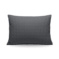 Zelesta Teddy Check Kussensloop Set van 2 - Anthracite