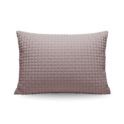 Zelesta Teddy Check Kussensloop Set van 2 - Old Pink