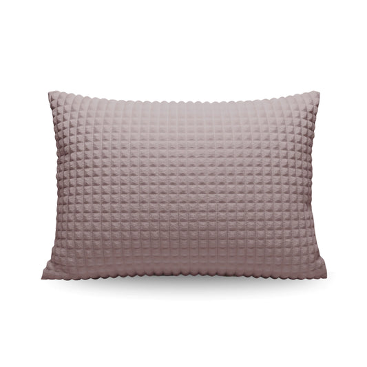 Zelesta Teddy Check Kussensloop Set van 2 - Old Pink