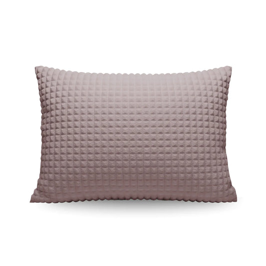 Zelesta Special Teddy Check Kussensloop Set van 2 - Oudroze