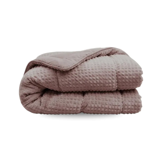Zelesta Special Teddy Check Dekbed - Oud Roze