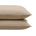 Zelesta Teddy Check Kussensloop Set van 2 - Taupe