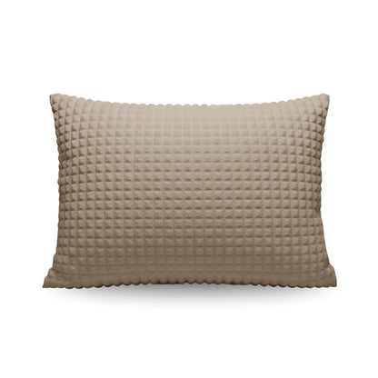 Zelesta Teddy Check Kussensloop Set van 2 - Taupe