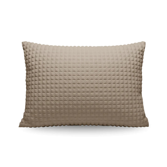 Zelesta Special Teddy Check Pillowcase Set Of 2 - Taupe