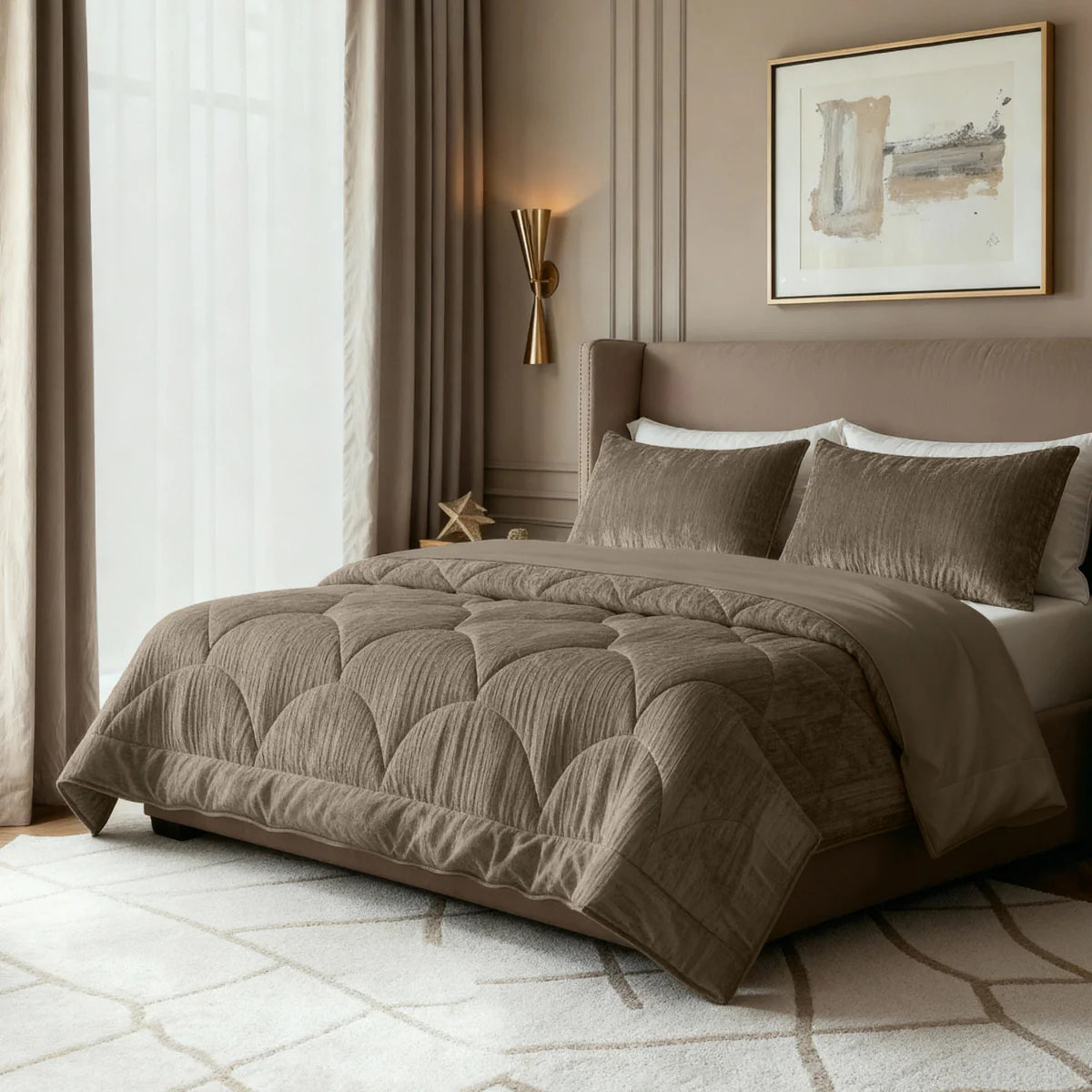 Zelesta Special Velvet Chic Duvet - Taupe