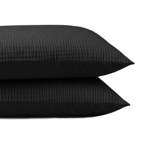 Zelesta Special Velvet Chic Pillowcase Set Of 2 - Black