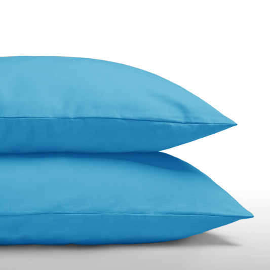 Zelesta Everyday Uni Pillowcase Set Of 2 - Aqua Blue
