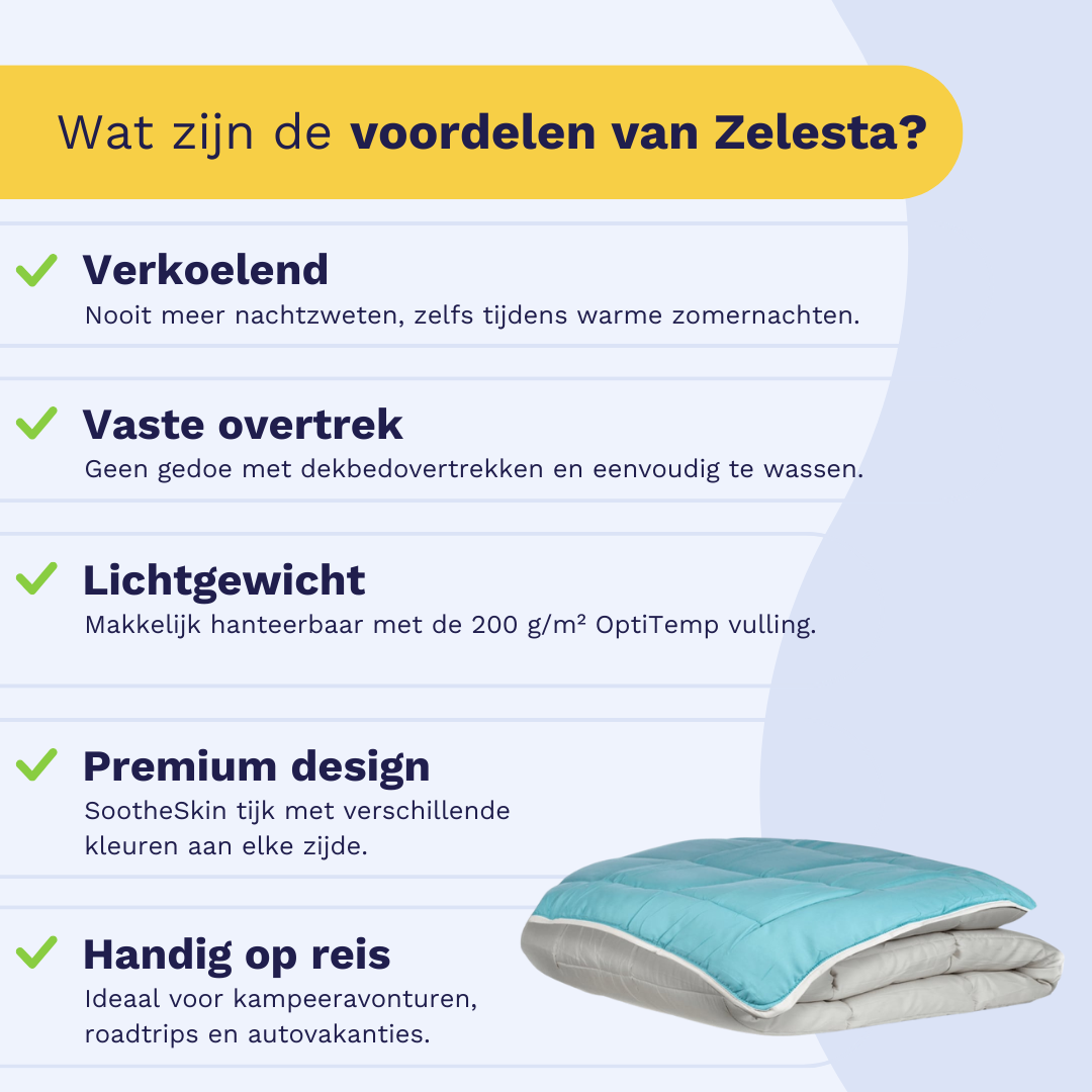 Zelesta Easybed - Lichtgrijs & Zeegroen 200x200 & 240x220cm
